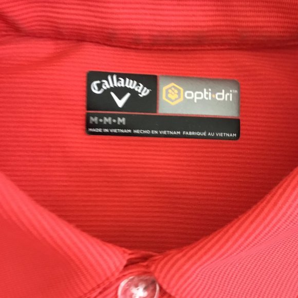 Callaway Men's Polo Red Size M - Picture 4 of 5